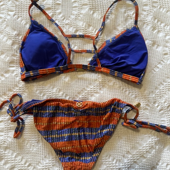 Vix Bikini blue orange size small - Picture 2 of 2